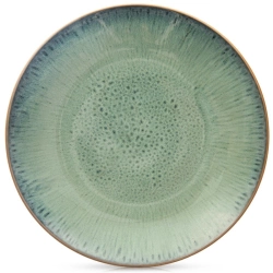 Talerz obiadowy płytki ceramiczny zielony GLAZE 27 cm
