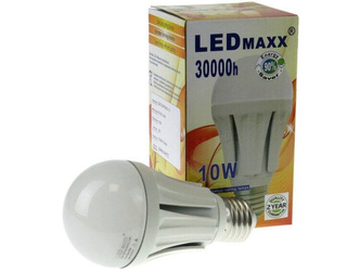Żarówka LED E27 A60 10W = 75W 1000lm 2800–3200K Ciepła Biel 180° LEDmaxx