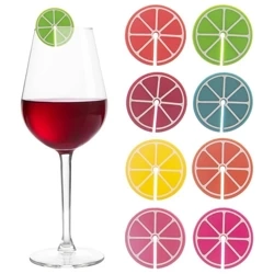 Markierer für Gläser Trinkgläser Weingläser Glasmarker Glasmarkierer 8er-Set