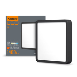Plafon Videx LED Lampa Sufitowa Natynkowa 15W 1850lm 4000K Neutralna Czarna