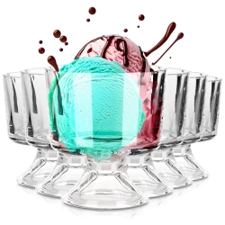 Ice Cream Bowls Glass 290 ml 6 pcs