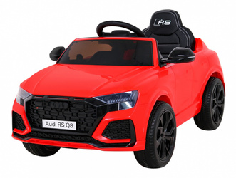 Audi RS Q8 Autko na akumulator Czerwony + Pilot + Wolny Start + EVA + LED + MP3 USB