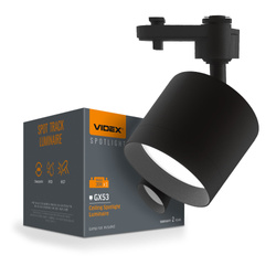Spot track luminaire VIDEX for GX53 lamp VL-SPF17C-B