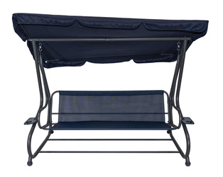 Huśtawka Ogrodowa Siedzisko Textylina 2x1 Granatowa