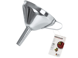 Lejek ze stali nierdzewnej - idealne narzędzie do napełniania płynów  Ø10 cm FACKELMANN