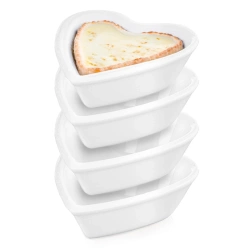 Snackschalen aus Porzellan 7.5 cm, 35 ml 4 Stk. | Müslischale, Dessertschale, Snackteller, Snack, Set