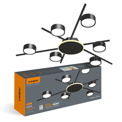 Ceiling spotlight luminaire VIDEX for 6xGX53 lamp with backlight VL-SPF22B-BB