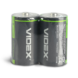 Alkaline battery VIDEX LR20/D 2pcs SHRINK