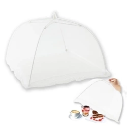 Abdeckhaube für Lebensmittel Fliegenschirm Fliegen-Schutz für Essen Lebensmittel Abdeckung Netzabdeckung 40x40 cm