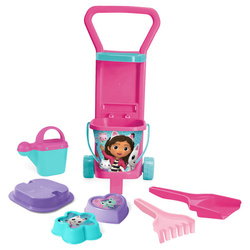Gabby's Dollhouse wózek  do piasku na plażę wiaderko łopatka konewka foremk