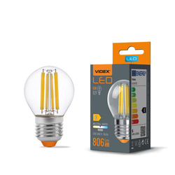 LED Bulb VIDEX-E27-G45-6W-FIL-NW