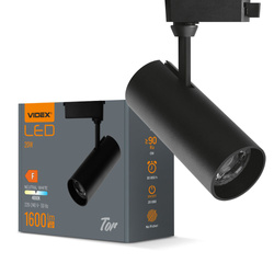 LED Track Light VIDEX-TOR-20W-BLACK