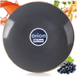 Speiseteller aus Keramik Grau GLAZE 27 cm | Essteller, Teller, Geschirr