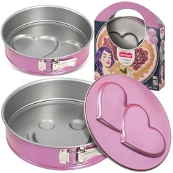 Tortownica forma do pieczenia z wymiennymi spodami Serce, uśmiechnięta buzia Zenker 7478