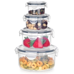Food Containers with Lid and Gasket 4 pcs