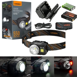 LED Headlamp VIDEX VLF-H075C 550Lm 5000K