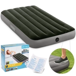 Materac dmuchany z wbudowaną pompką nożną 99x191x25 cm INTEX 64761
