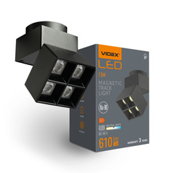 LED do magnetycznego systemu szynowego VIDEX czarny