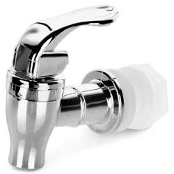 Zapfhahn Silberfarben | für Getränkespender, Wasserspender