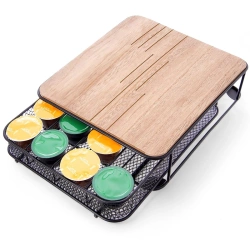 Coffee Capsule Holder Metal Black