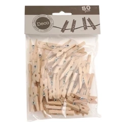 Mini Pegs Wooden 2.5 cm 50 pcs