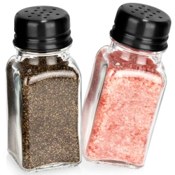 Salt and Pepper Shakers Glass 80 ml 2 pcs