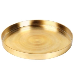 Podstawka pod kompozycje dekoracyjne świece złota 32 cm