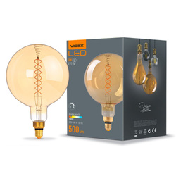 Żarówka LED E27 G200 8W Spiralna Dim Amber WW