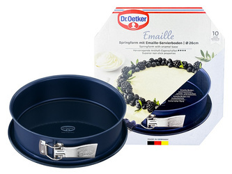 Forma do pieczenia z wyjmowanym dnem, Ø26 cm, emaliowana Dr. Oetker