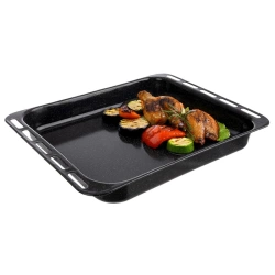 Backblech Emaillierte Tief 44.5x36x5 cm | zum Backen und Braten, Kuchenblech, Backofenblech, Ofenblech, Antihaftbeschichtung