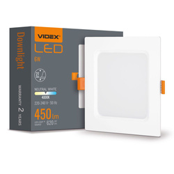 LED Downlight Fixture VIDEX-DOWNLIGHT-LED-DLBS-064-6W-NW