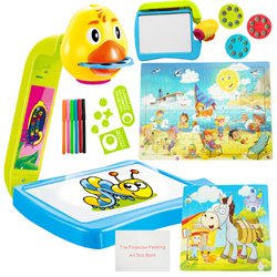 Projektor z tablicą do rysowania 21 obrazków + PISAKI 8196