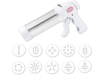 Prasa do ciastek z 10 dyszami formującymi – Maszynka dekorator do ciastek  Dr. Oetker