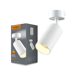 Wall and ceiling spotlight luminaire VIDEX-GU10-GRANT-WHITE