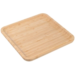 Serviertablett aus Bambus 17x17 cm | Küchentablett, Tablett, Küchenzubehör