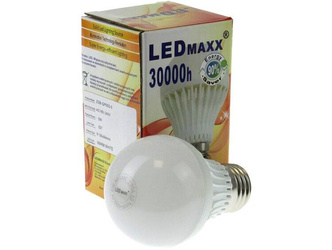 Żarówka LED E27 5W 500lm 2700–3200K Ciepła Biel 180° LEDmaxx