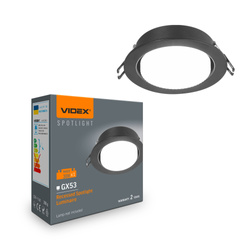 Oprawa wpuszczana VIDEX do świetlówek GX53 VL-SPF27R-B
