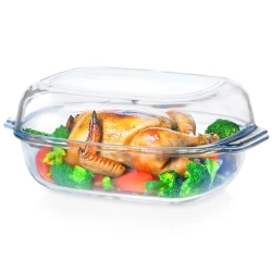 Casserole Dish with Lid Glass 3.1+2.6 l