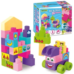 Big Blocks Pink klocki 26 el. 41590 Wader