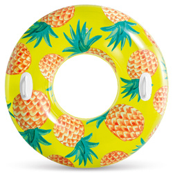 Duże koło dmuchane z uchwytami 107 cm Intex 56261 ananas